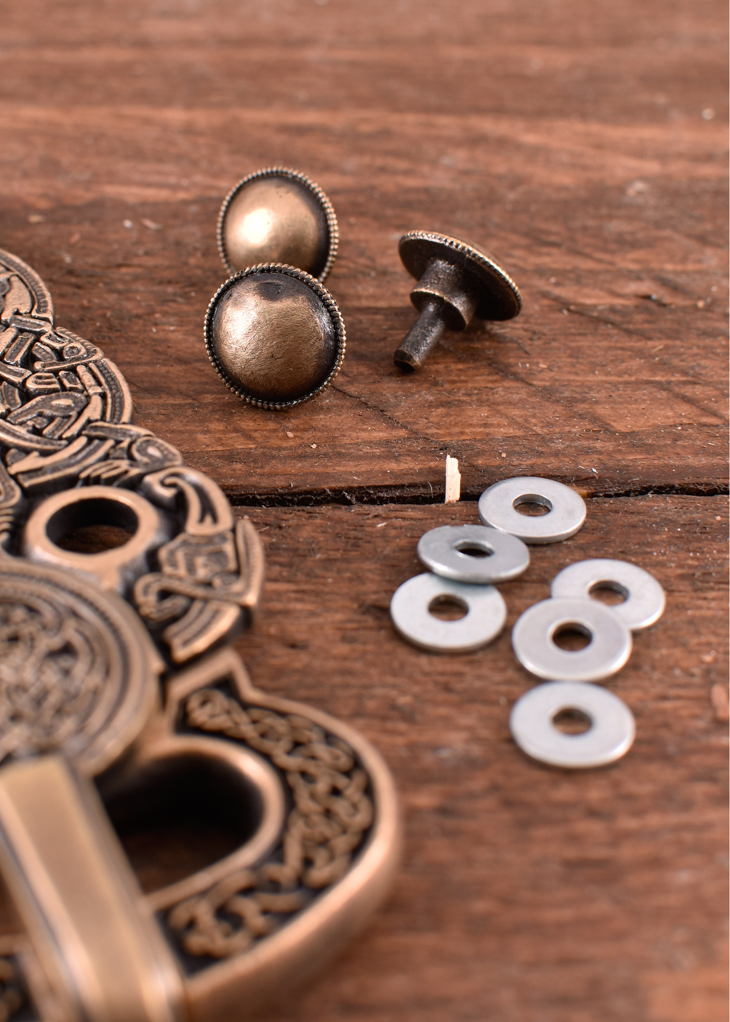 Rivets de Boucle de Ceinture Anglo-Saxonne Sutton Hoo -