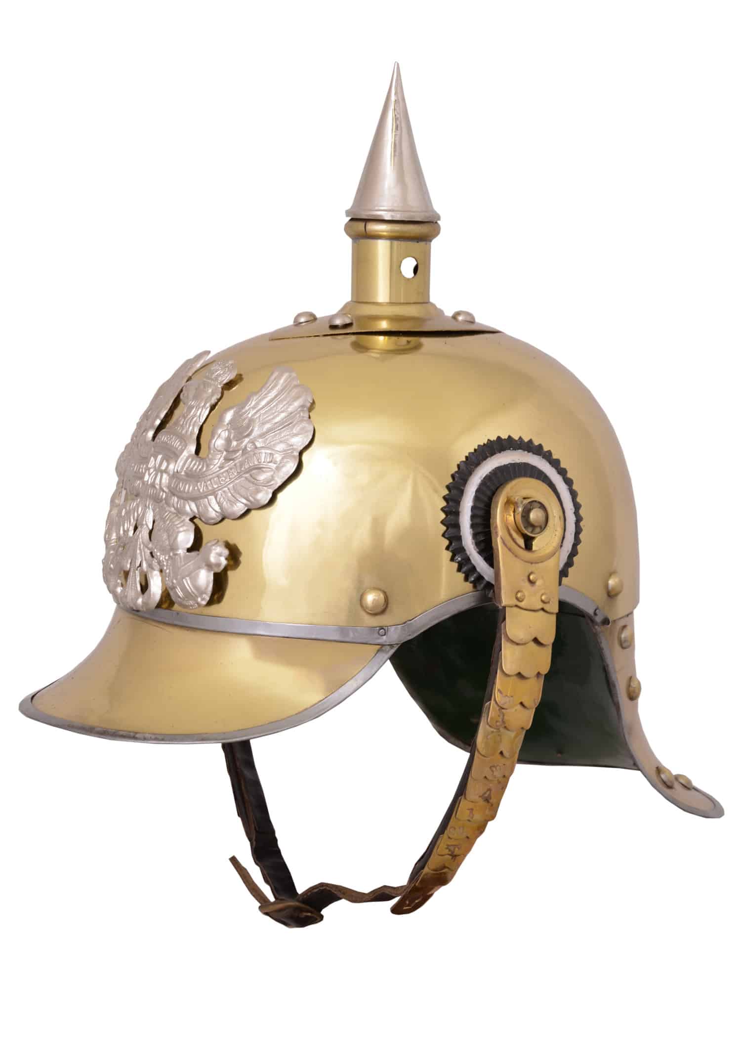 Casque prussien Pickelhaube laiton