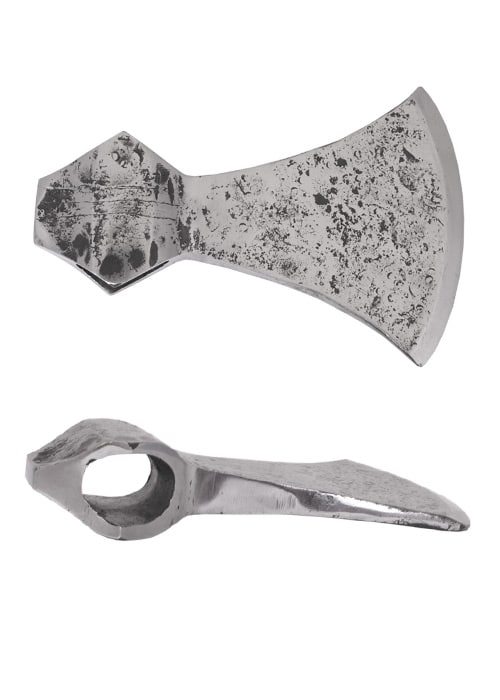 Lame hache médiévale affûtée 16 cm