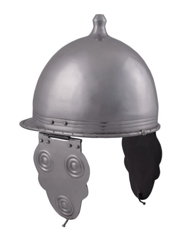 Montefortino Celte acier poli