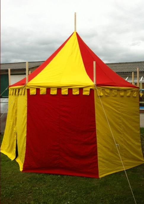 Tente médiévale Herwald 3 m bicolore