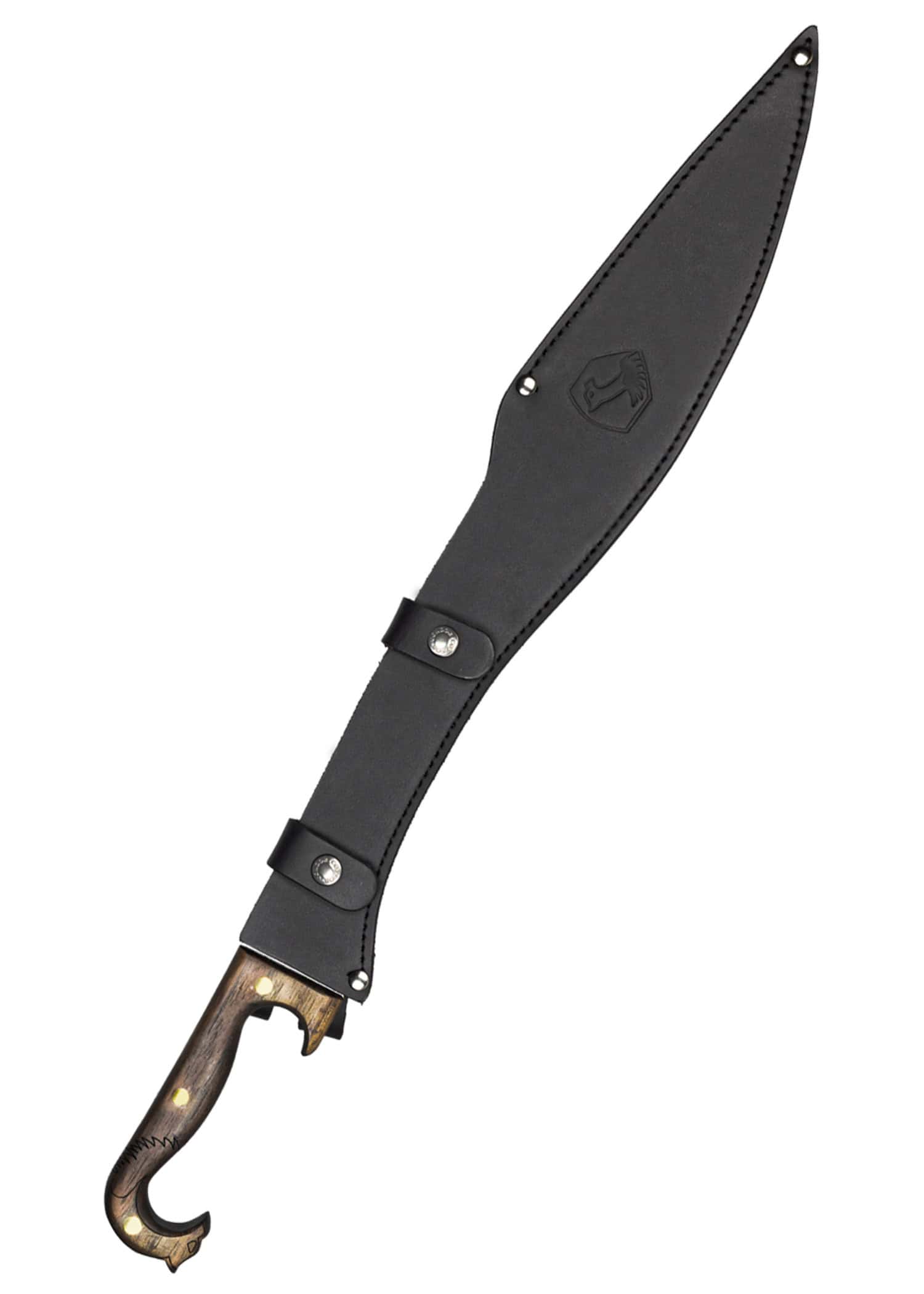 Épée Falcata Condor avec lame courbée en acier carbone 1075 dans son fourreau