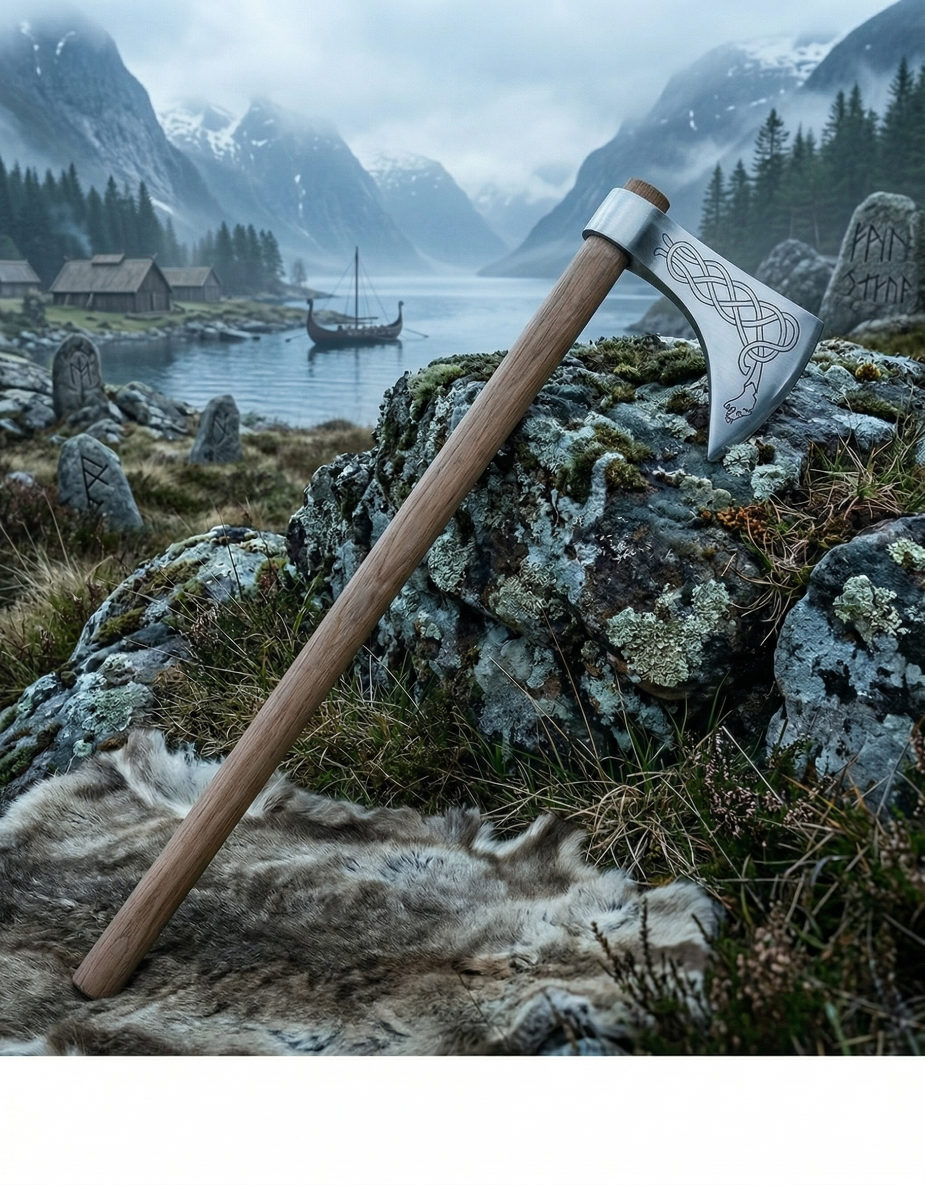 Hache Viking Dragon