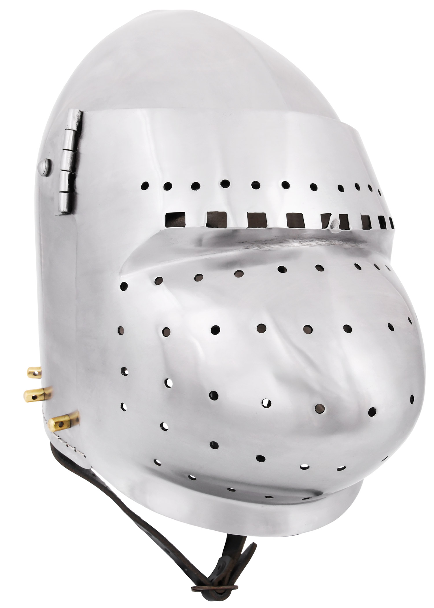 Bacinet médiéval de combat