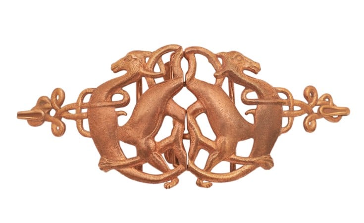 Boucle fermoir celte en bronze