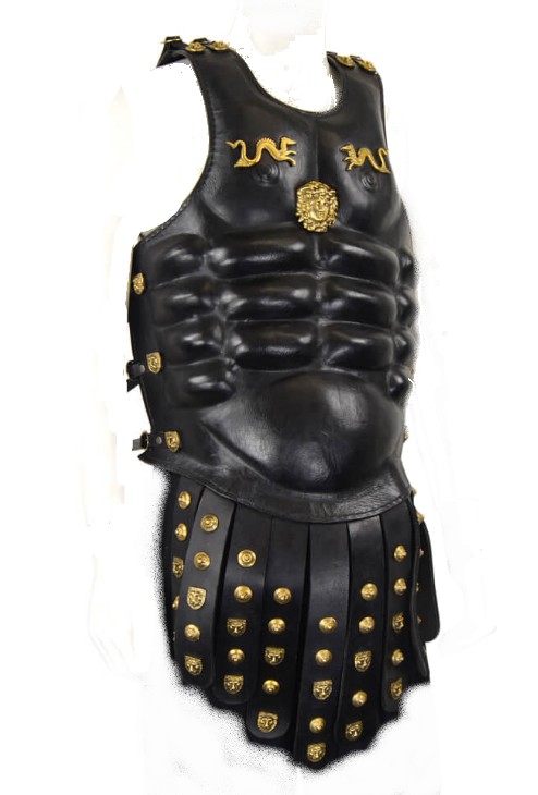 Cuirasse officier romain cuir lion