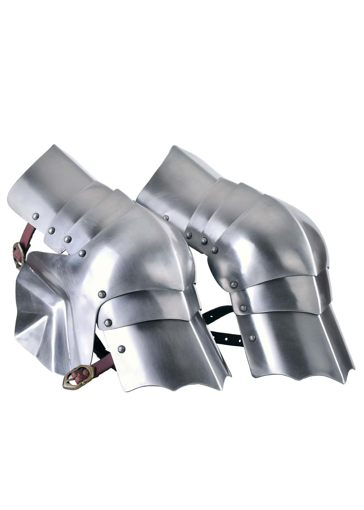 Genouillères médiévales du 15ème siècle en acier 1.3mm